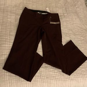 LOFT Marisa Trouser Burgundy Size 12